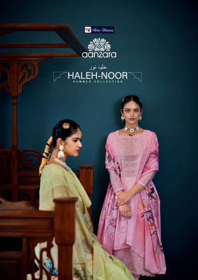 Aanzara Haleh Noor By Acme Weavers Fancy Summer Wear Salwar Kameez Collection